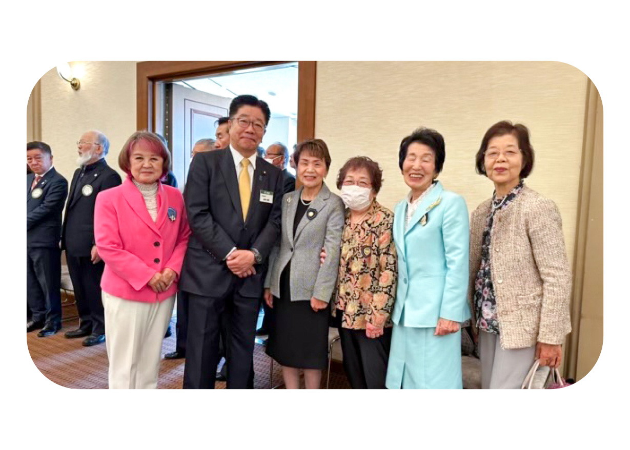 新年互礼会(サンロード吉備路に於いて)
